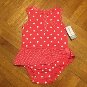NEW! Carter’s Baby Girl Polka Dot Ruffle Bodysuit